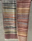 earthy coloured towel showing both sides