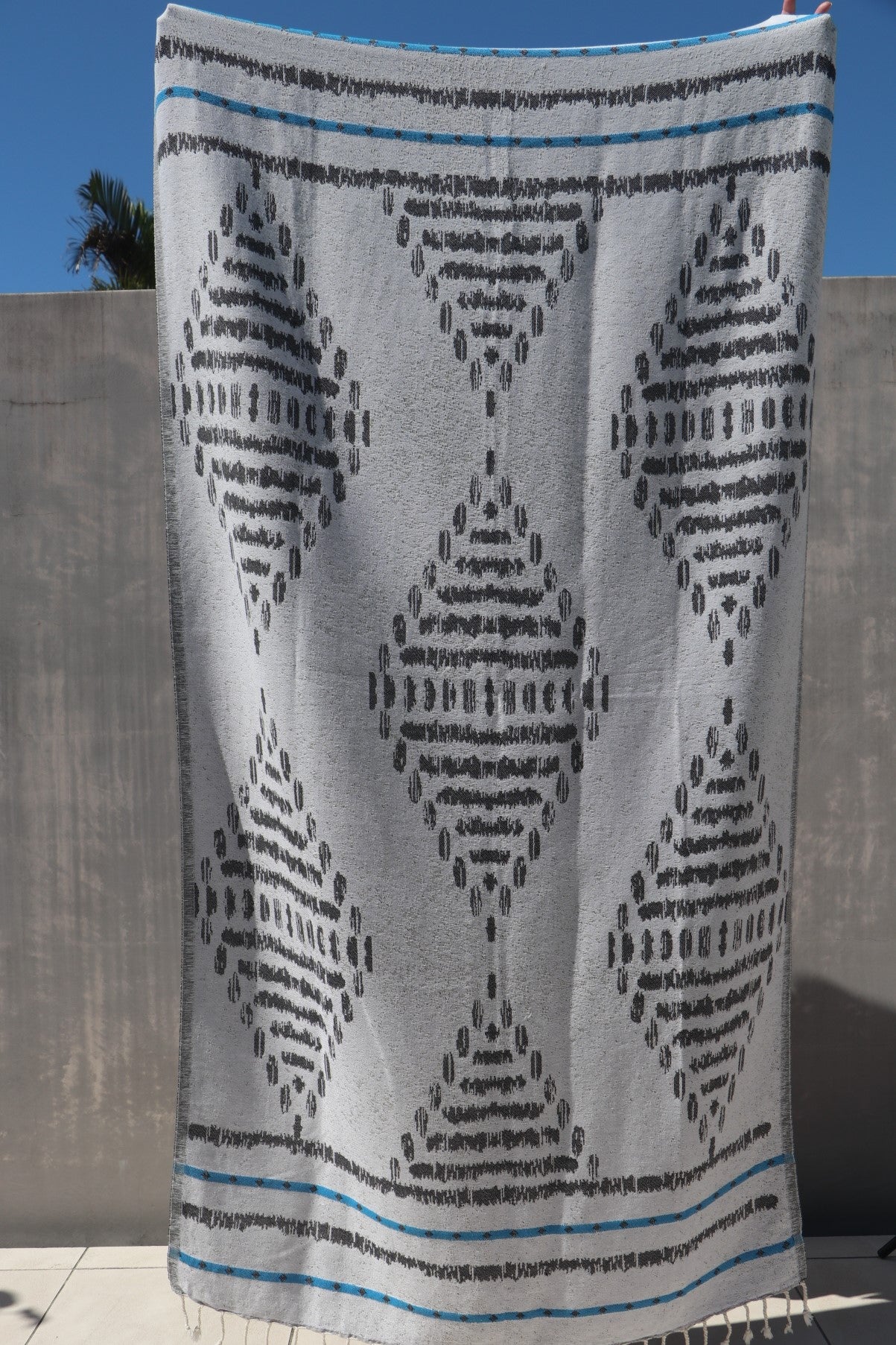 Bermagui towel reversed shown full length