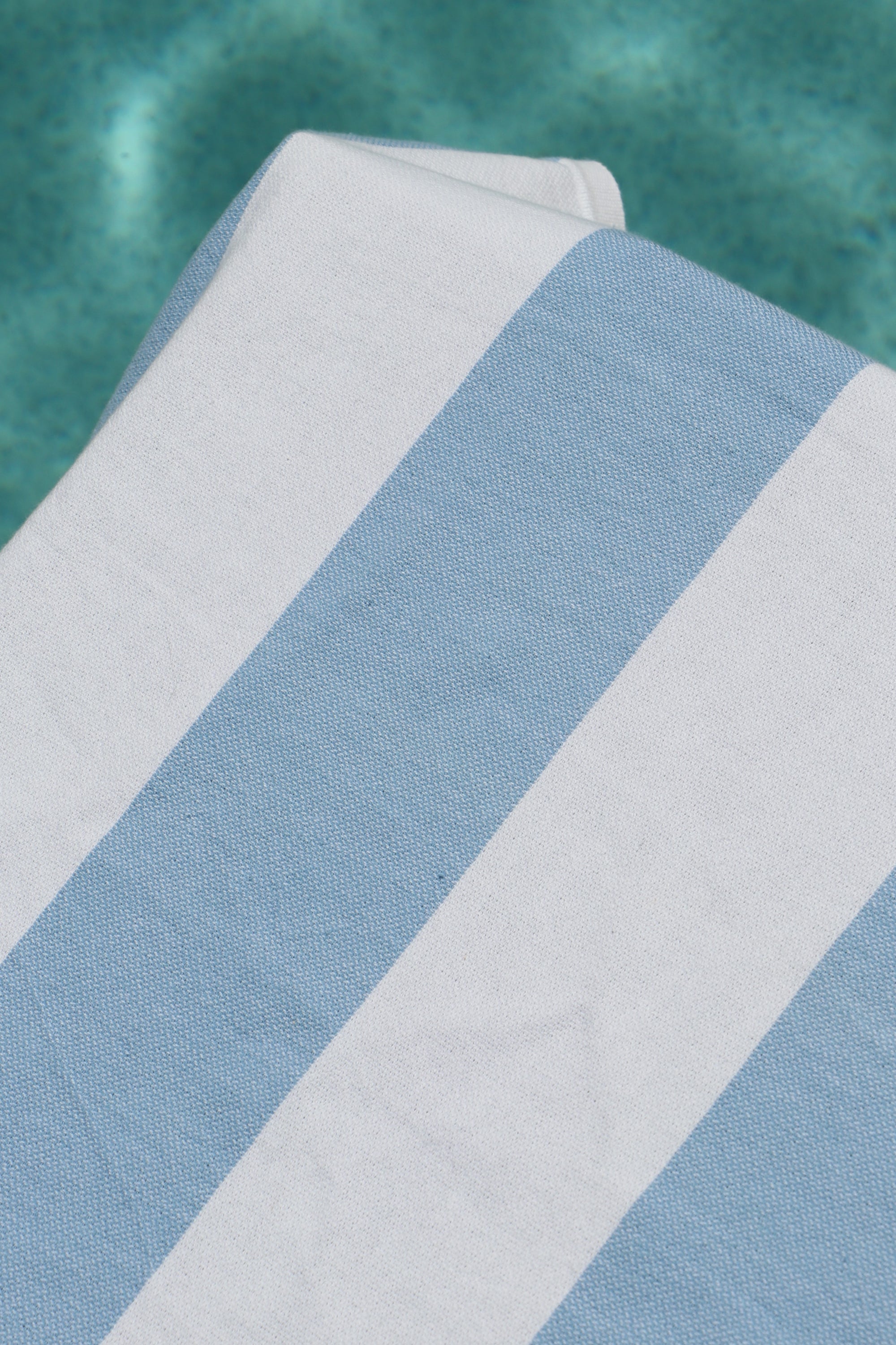 Byron turkish towel sky blue and white