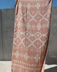 Terracotta Freeantle turkish towel in ull