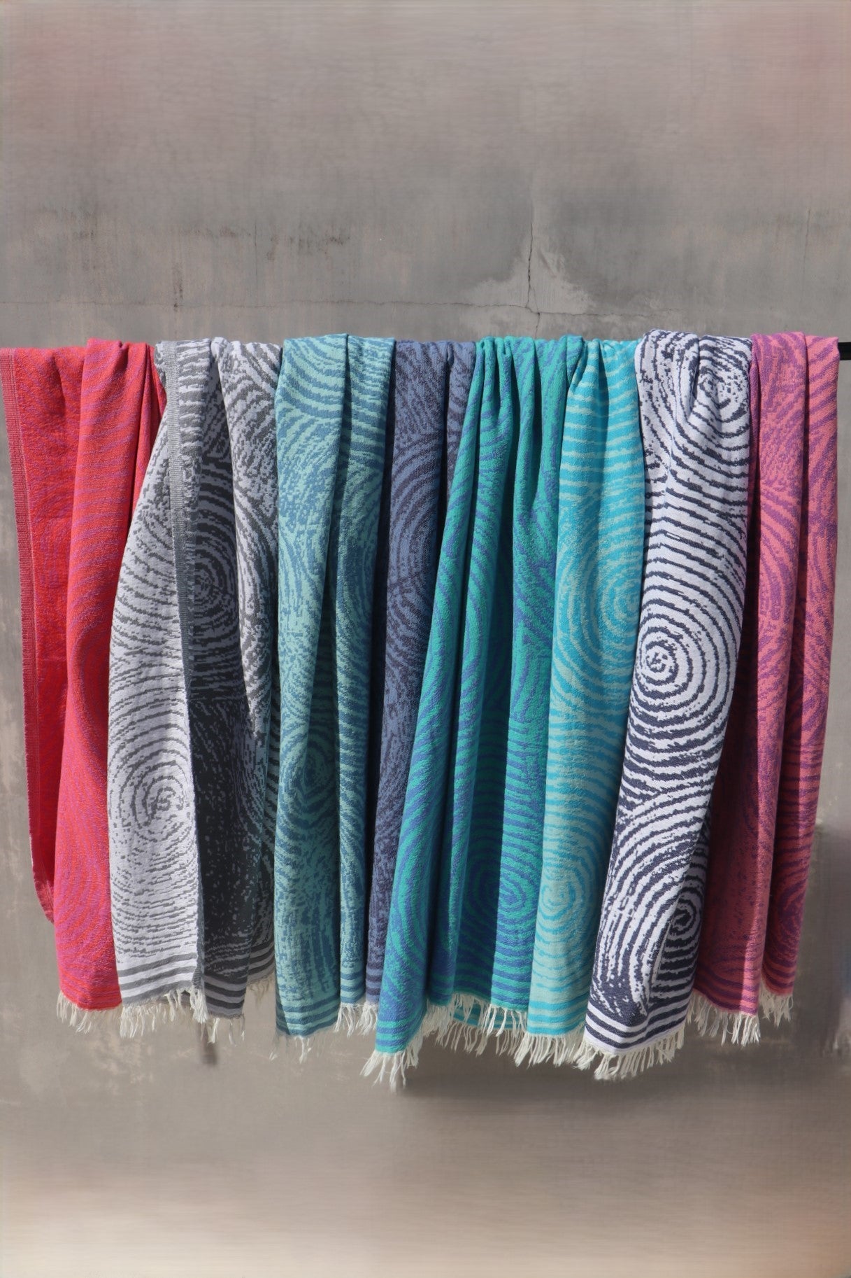 all 8 colours of the Newport turkish towel 