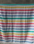 Rainbow turkish towel hanging