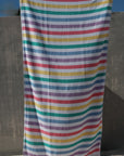 Rainbow turkish towel in full