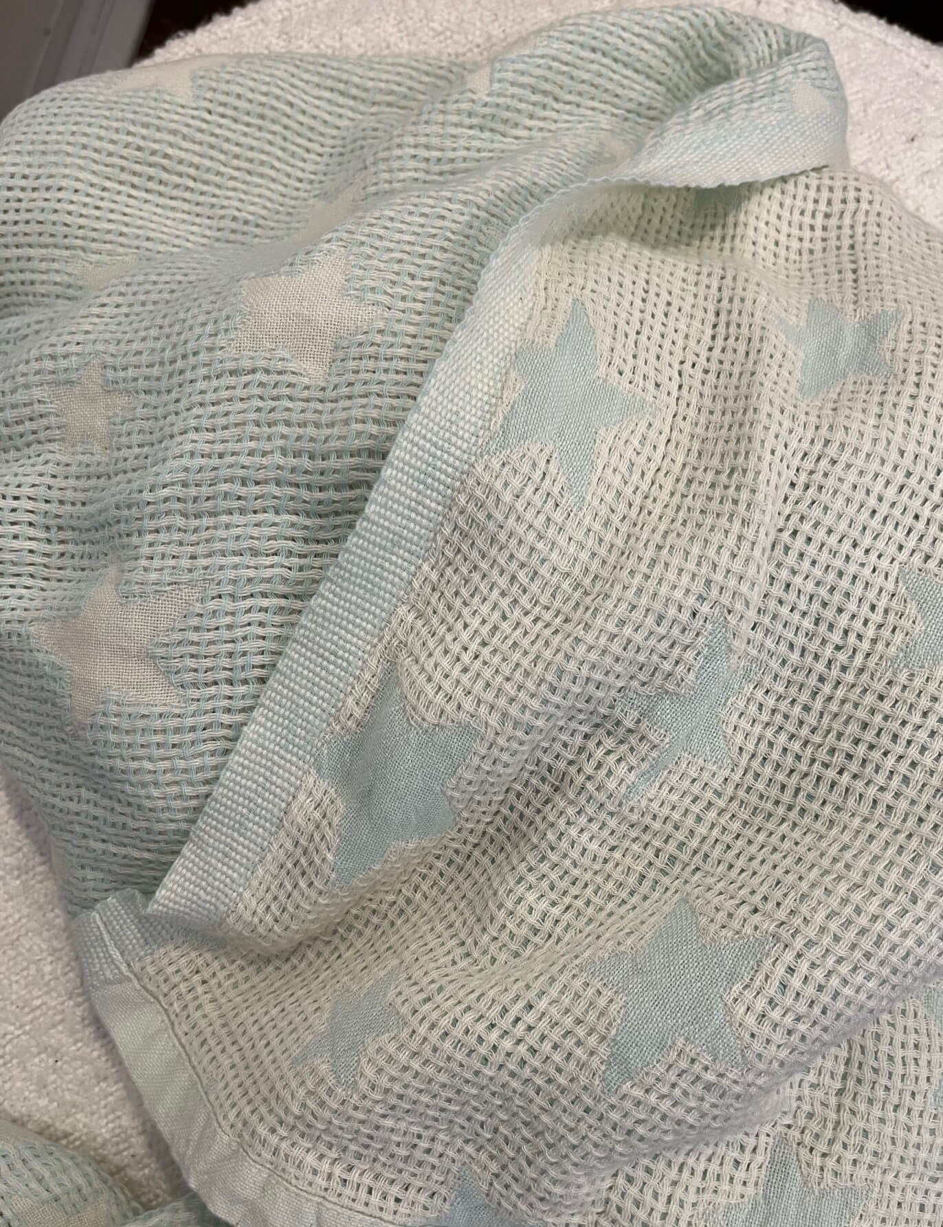 double sided mint baby blanket