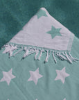 Mint Twilight turkish towel close up